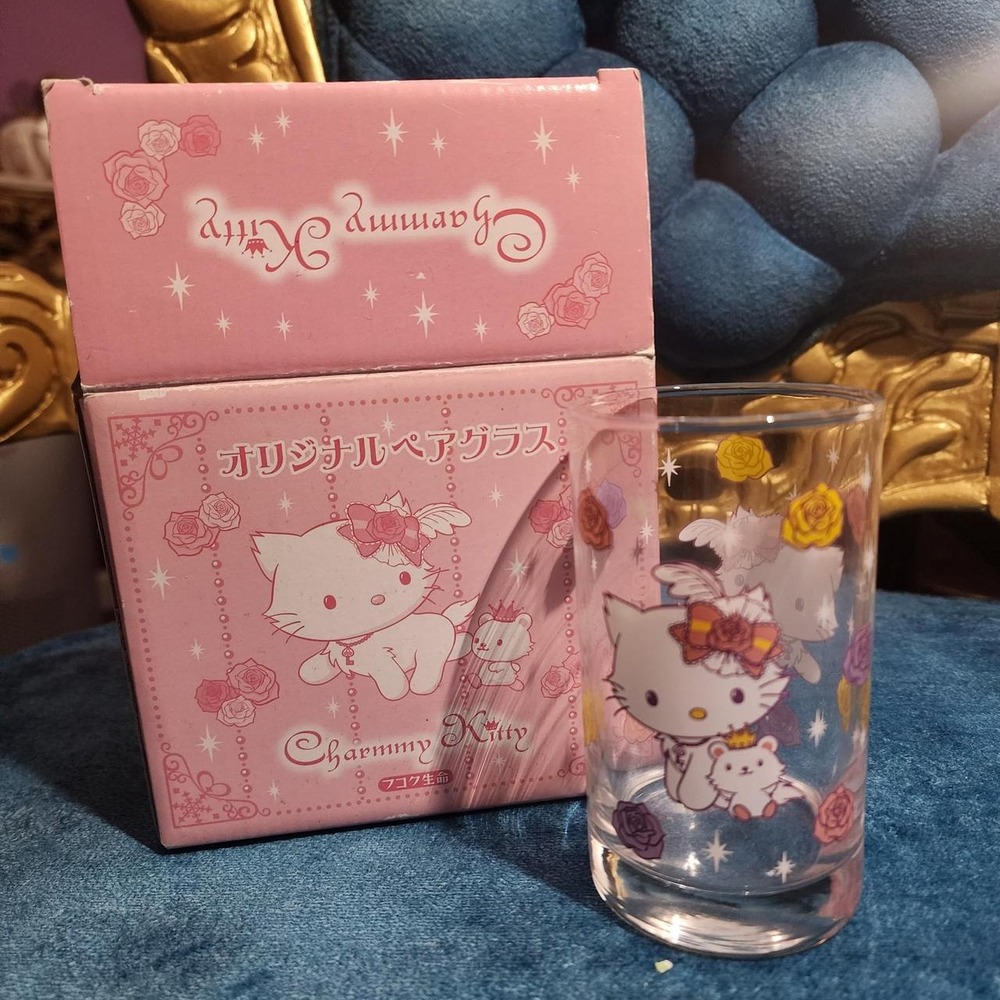 Vintage Y2K Sanrio Charmmy Kitty Glass Set